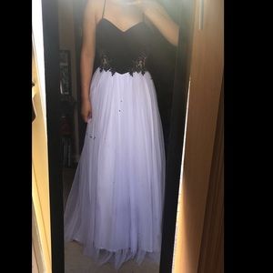 Black and white elegant dress